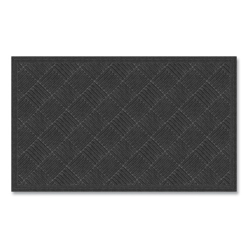 Picture of Ecomat Crosshatch Entry Mat, 36 x 60, Charcoal