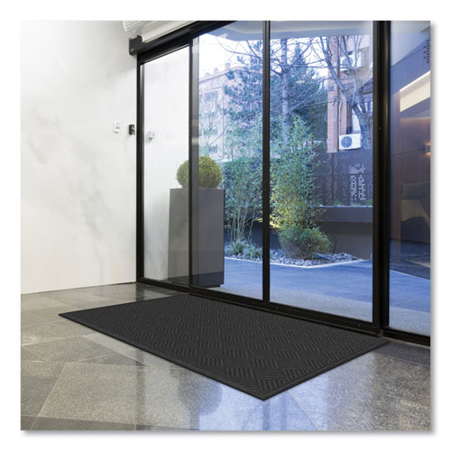 Picture of Ecomat Crosshatch Entry Mat, 48 x 72, Charcoal