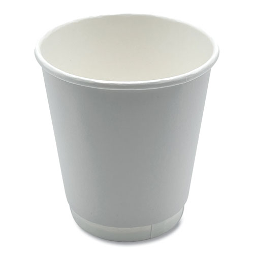 Picture of Paper Hot Cups, Double-Walled, 10 oz, White, 25/Pack