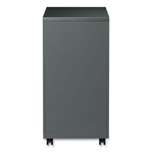 Picture of File Pedestal with Full-Length Pull, Left or Right, 3-Drawers: Box/Box/File, Legal/Letter, Charcoal, 14.96" x 19.29" x 27.75"