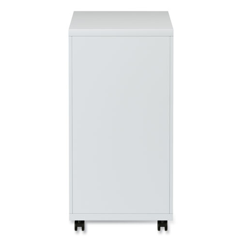 Picture of File Pedestal with Full-Length Pull, Left/Right, 3-Drawers: Box/Box/File, Legal/Letter, Light Gray, 14.96" x 19.29" x 27.75"