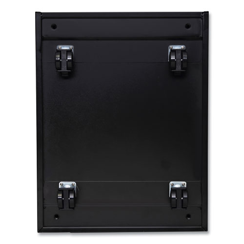 Picture of File Pedestal with Full-Length Pull, Left or Right, 2-Drawers: Box/File, Legal/Letter, Black, 14.96" x 19.29" x 21.65"