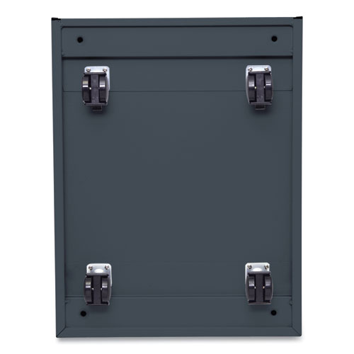 Picture of File Pedestal with Full-Length Pull, Left or Right, 2-Drawers: Box/File, Legal/Letter, Charcoal, 14.96" x 19.29" x 21.65"