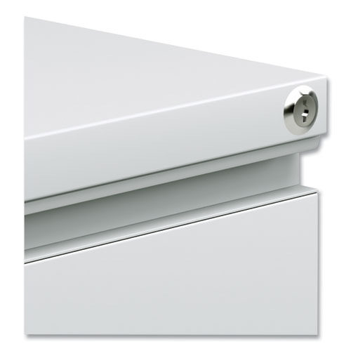 Picture of File Pedestal with Full-Length Pull, Left or Right, 2-Drawers: Box/File, Legal/Letter, Light Gray, 14.96" x 19.29" x 21.65"