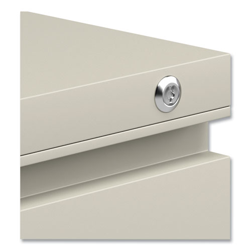 Picture of File Pedestal with Full-Length Pull, Left or Right, 2-Drawers: Box/File, Legal/Letter, Putty, 14.96" x 19.29" x 21.65"