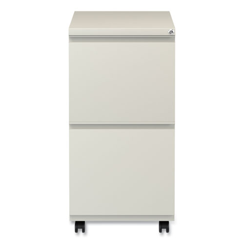 Picture of File Pedestal with Full-Length Pull, Left or Right, 2 Legal/Letter-Size File Drawers, Putty, 14.96" x 19.29" x 27.75"