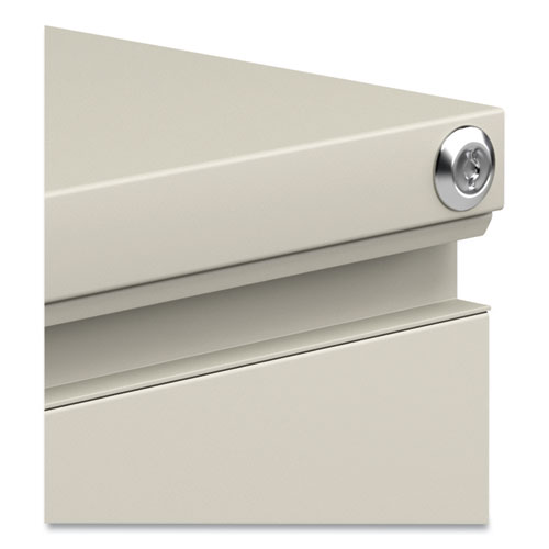 Picture of File Pedestal with Full-Length Pull, Left or Right, 2 Legal/Letter-Size File Drawers, Putty, 14.96" x 19.29" x 27.75"