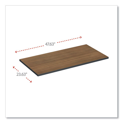 Picture of Reversible Laminate Table Top, Rectangular, 47.63w x 23.63d, Espresso/Walnut