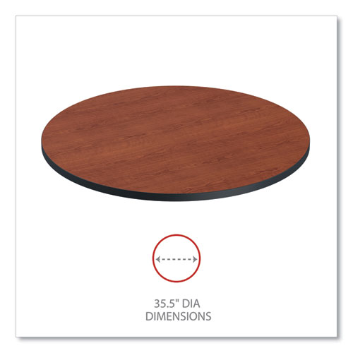 Picture of Reversible Laminate Table Top, Round, 35.5" Diameter, Medium Cherry/Mahogany