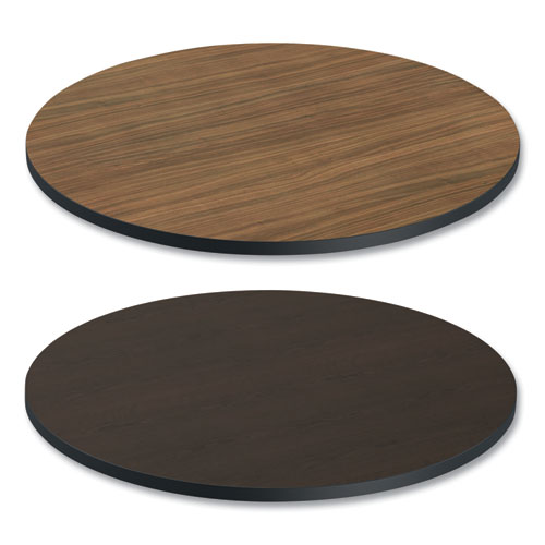 Picture of Reversible Laminate Table Top, Round, 35.5" Diameter, Espresso/Walnut