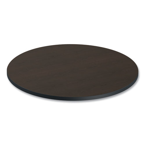 Picture of Reversible Laminate Table Top, Round, 35.5" Diameter, Espresso/Walnut