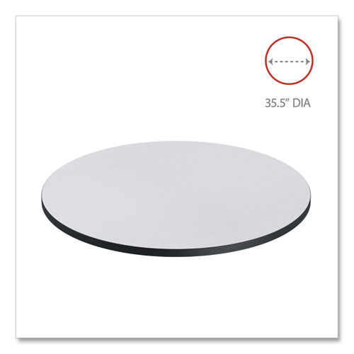 Picture of Reversible Laminate Table Top, Round, 35.5" Diameter, White/Gray