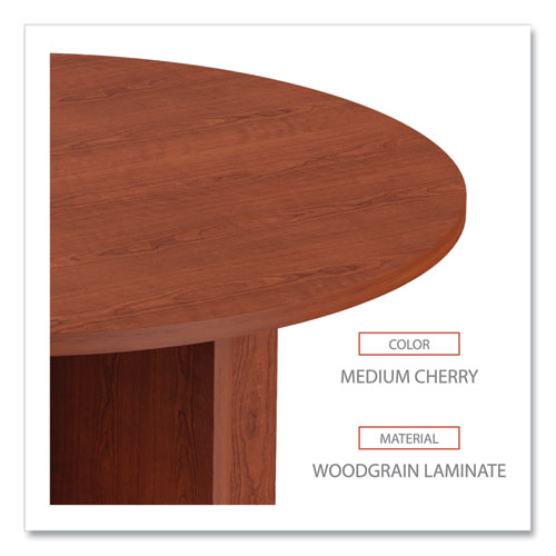 Picture of Alera Valencia Round Conference Table with Legs, 42" Diameter x 29.5h, Medium Cherry