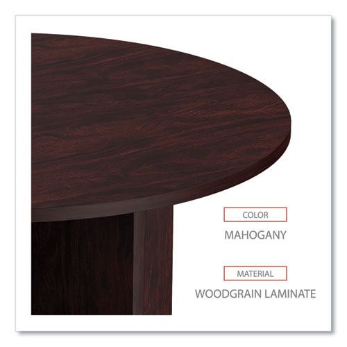 Picture of Alera Valencia Round Conference Table with Legs, 42" Diameter x 29.5h, Mahogany