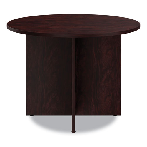 Picture of Alera Valencia Round Conference Table with Legs, 42" Diameter x 29.5h, Mahogany