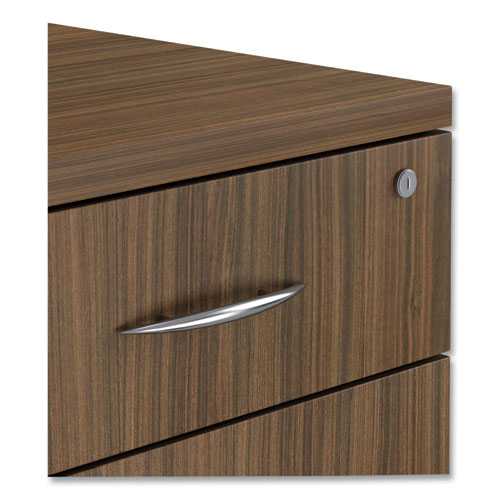 Picture of Alera Valencia Series Mobile Pedestal File, Left/Right, 3-Drawer: Box/Box/File, Legal/Letter, Walnut, 15.88 x 20.5 x 28.38