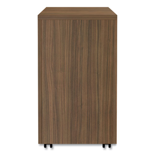 Picture of Alera Valencia Series Mobile Pedestal File, Left/Right, 3-Drawer: Box/Box/File, Legal/Letter, Walnut, 15.88 x 20.5 x 28.38