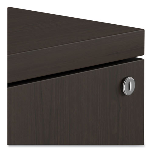 Picture of Alera Valencia Series Mobile Pedestal, Left or Right, 2 Legal/Letter-Size File Drawers, Espresso, 15.38" x 20" x 26.63"