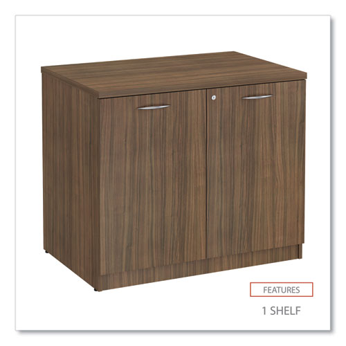 Picture of Alera Valencia Series Storage Cabinet, 34.3w x 22.78d x 29.5h, Modern Walnut