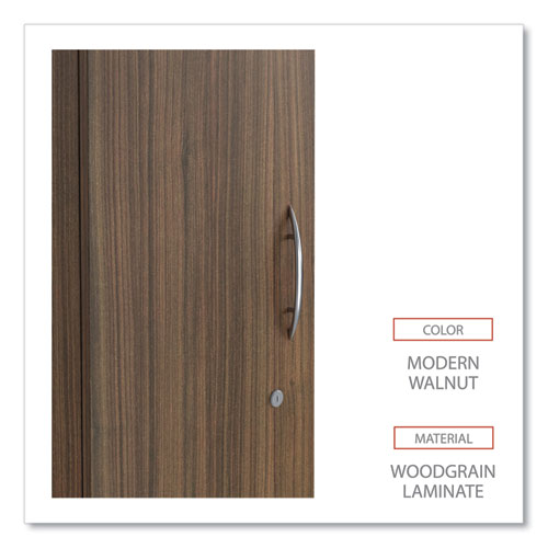 Picture of Alera Valencia Series Wardrobe, 11.88w x 22.78d x 65h, Modern Walnut