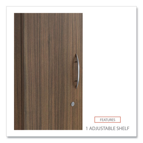 Picture of Alera Valencia Series Wardrobe, 11.88w x 22.78d x 65h, Modern Walnut