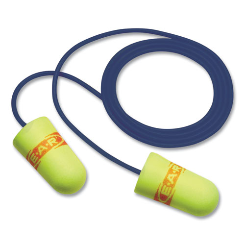 Picture of E-A-Rsoft Metal Detectable Soft Foam Earplugs, 32 dB NRR, Yellow, 200/Box