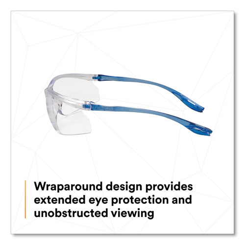 Picture of Virtua Sport CCS Protective Eyewear, Blue Plastic Frame, Clear Polycarbonate Lens