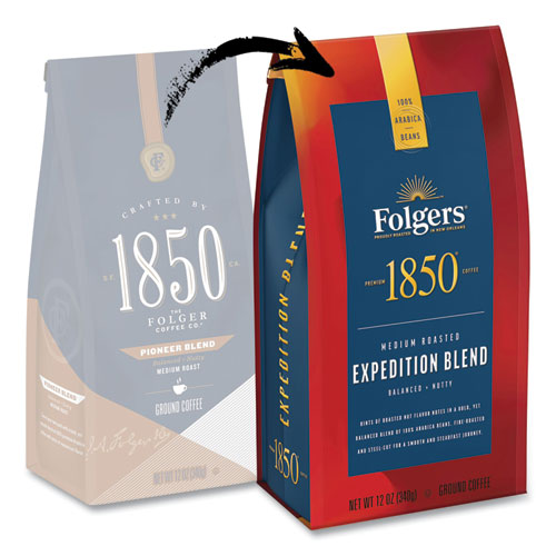 Picture of Coffee, Expedition Blend, Medium Roast, Ground, 12 oz Bag, 6/Carton