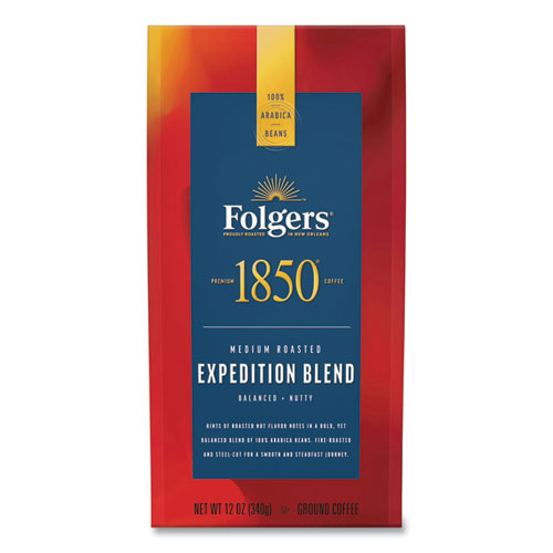 Picture of Coffee, Expedition Blend, Medium Roast, Ground, 12 oz Bag, 6/Carton