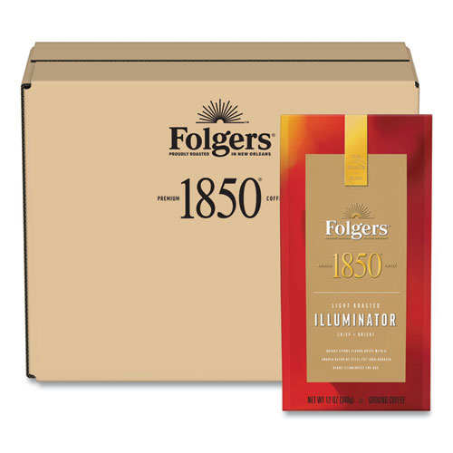 Picture of Coffee, Illuminator Blend, Light Roast, Ground, 12 oz Bag, 6/Carton