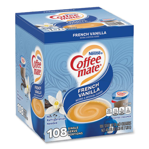 Liquid+Coffee+Creamer%2C+French+Vanilla%2C+0.38+oz+Mini+Cup%2C+108%2FCarton