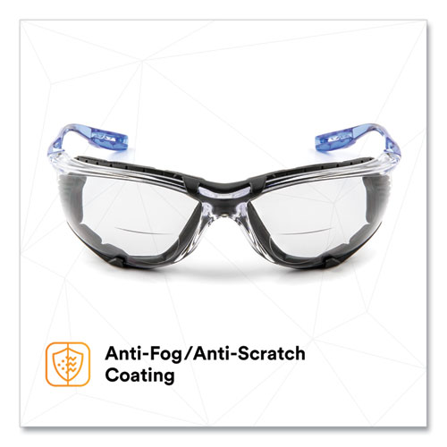 Picture of CCS Protective Eyewear with Foam Gasket, +1.5 Diopter Strength, Blue Plastic Frame, Clear Polycarbonate Lens