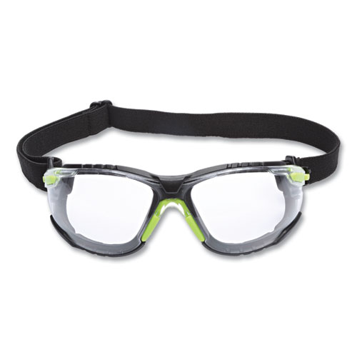 Picture of Solus 1000-Series Safety Glasses, Green Plastic Frame, Clear Polycarbonate Lens