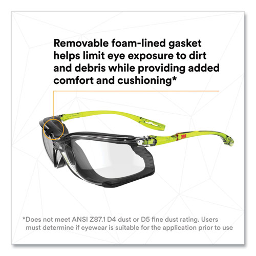 Picture of Solus CCS Series Protective Eyewear, Green Plastic Frame, Clear Polycarbonate Lens