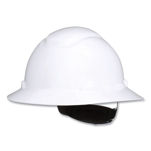 Picture of SecureFit H-Series Hard Hats, H-800 Hat with UV Indicator, 4-Point Pressure Diffusion Ratchet Suspension, White