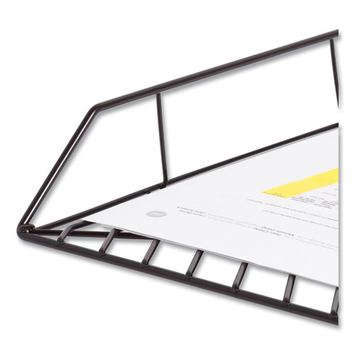 Picture of Vena Paper Tray, 1 Section, Holds 11" x 8.5" Sheets, 10.04 x 12.44 x 2.01, Black