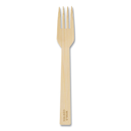Picture of Bamboo Cutlery, Fork, 6.7", Natural, 2,000/Carton