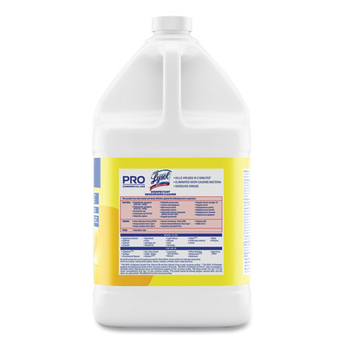 Picture of Disinfectant Deodorizing Cleaner Concentrate, Lemon Scent, 128 oz Bottle