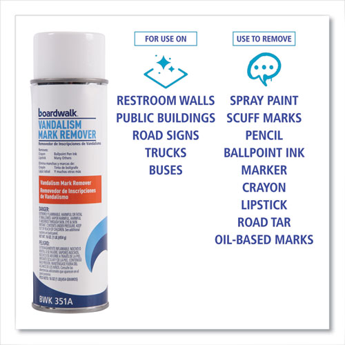 Picture of Vandalism Mark Remover, 15 oz Aerosol Spray, 12/Carton