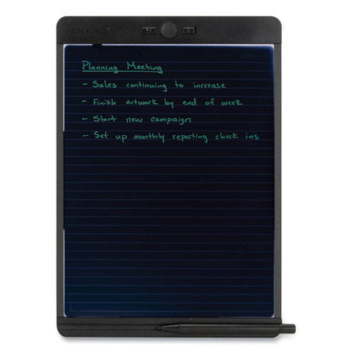 Picture of Blackboard Original Reusable Writing Tablet, 8.5" x 11" LCD Screen, 10.5" x 1" x 13.8", Black