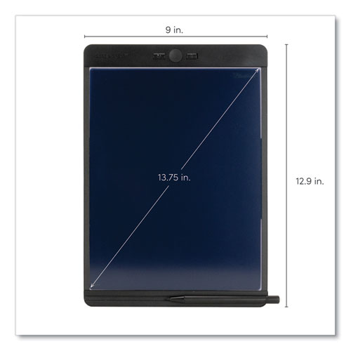 Picture of Blackboard Original Reusable Writing Tablet, 8.5" x 11" LCD Screen, 10.5" x 1" x 13.8", Black