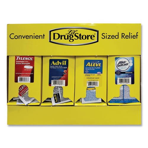 Picture of Single-Dose Medicine Dispenser, 105-Pieces, Plastic Case, Yellow