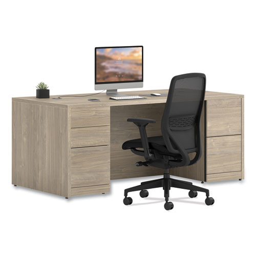 Picture of 10500 Series Double Full-Height Pedestal Desk, Left: Box/Box/File, Right: File/File, 72" x 36" x 29.5", Kingswood Walnut