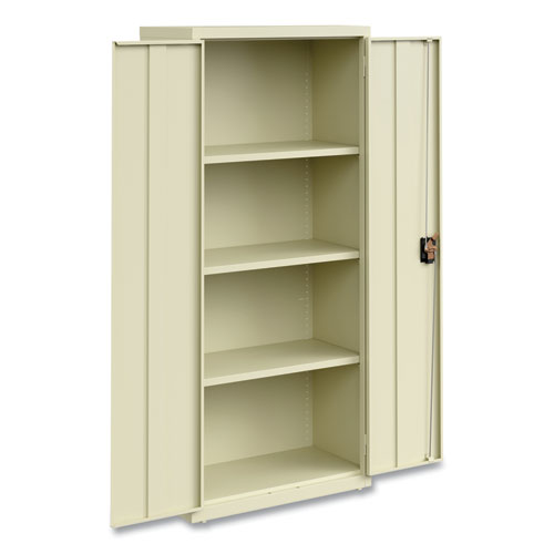 Picture of Economy Assembled Storage Cabinets, 3 Shelves, 30" x 15" x 66", Putty