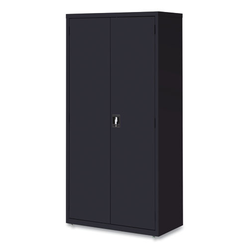 Picture of Economy Assembled Storage Cabinets, 5 Shelves, 36" x 18" x 72", Black