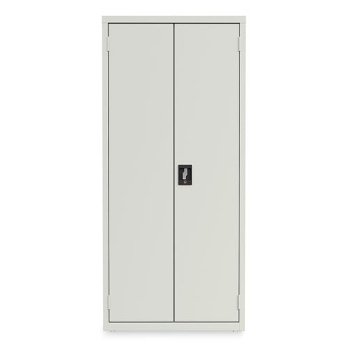 Picture of Economy Assembled Storage Cabinets, 3 Shelves, 30" x 15" x 66", Light Gray