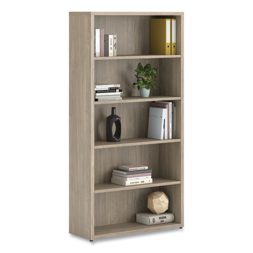 Picture of 10500 Series Laminate Bookcase, Five Shelves, 36" x 13" x 71", Kingswood Walnut