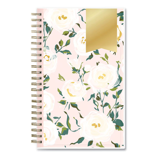 Picture of Day Designer Coming Up Roses Create-Your-Own Cover Weekly/Monthly Planner, 8 x 5, Blush/Cream Cover, 12-Month (Jan-Dec): 2024