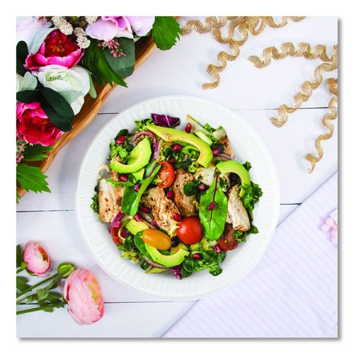 Picture of Quiet Classic Laminated Foam Dinnerware, Plate, 10" dia, White, 500/Carton
