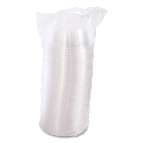 Picture of D-T Sundae/Cold Cup Lids, Fits 5 oz to 32 oz Cups, Clear, 50 Pack 20 Packs/Carton